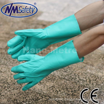 NMSAFETY Green industrial household nitrile chemical gloves